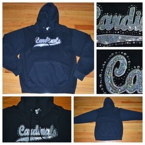 Women’s Jerzees Cardinals sequin hoodie, size M